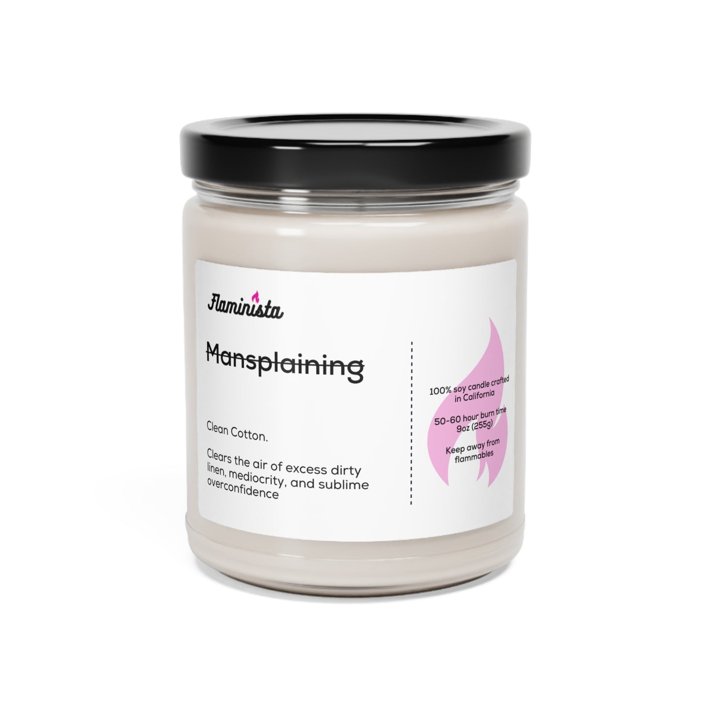 Mansplaining No Mas - Scented Soy Candle, 9oz